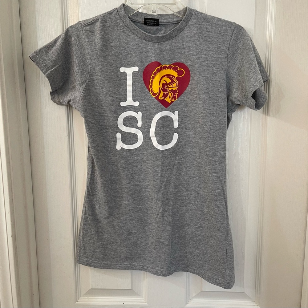 Team Trojan  T-Shirt - Gray.  Womens:  Large (runs small)